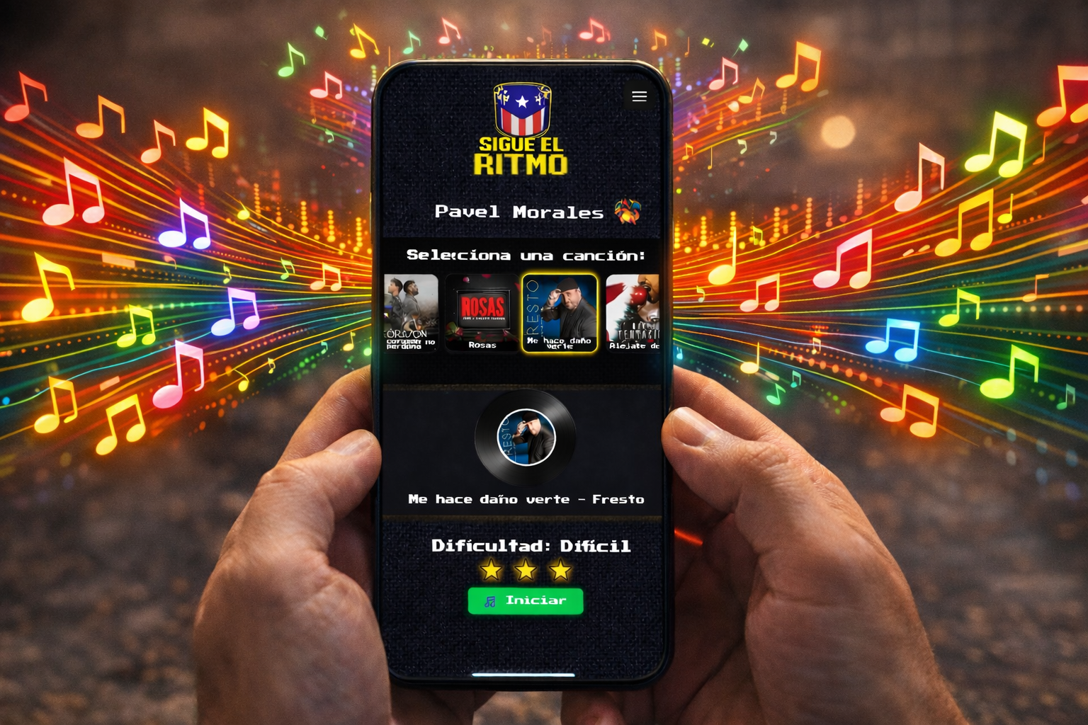 Juego de ritmo Sabor Latino Chile